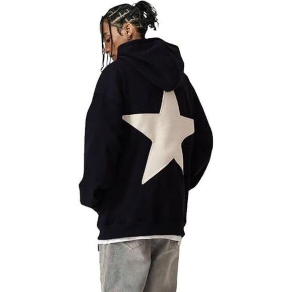 Eden Black Hoodies Y2k Oversized Graphic Hoodies Aesthetic Sweat shirt - Picture 4 of 4